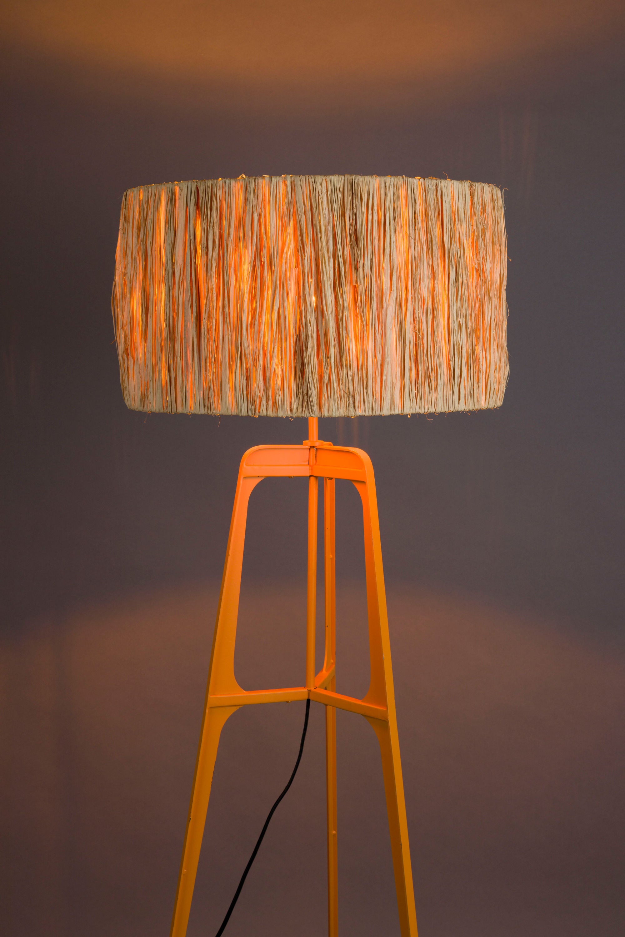 Dutchbone Afra Orange Tripod Floor Lamp